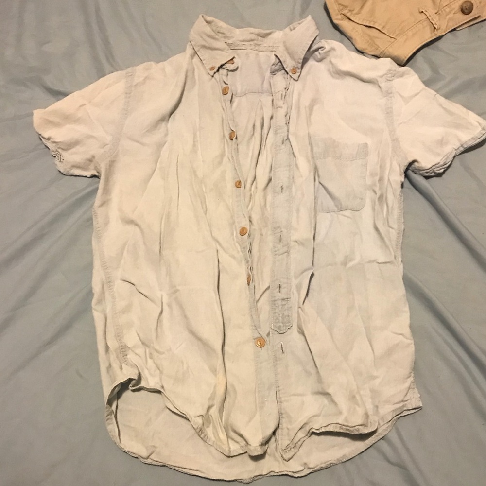 Arizona light blue button up shirt